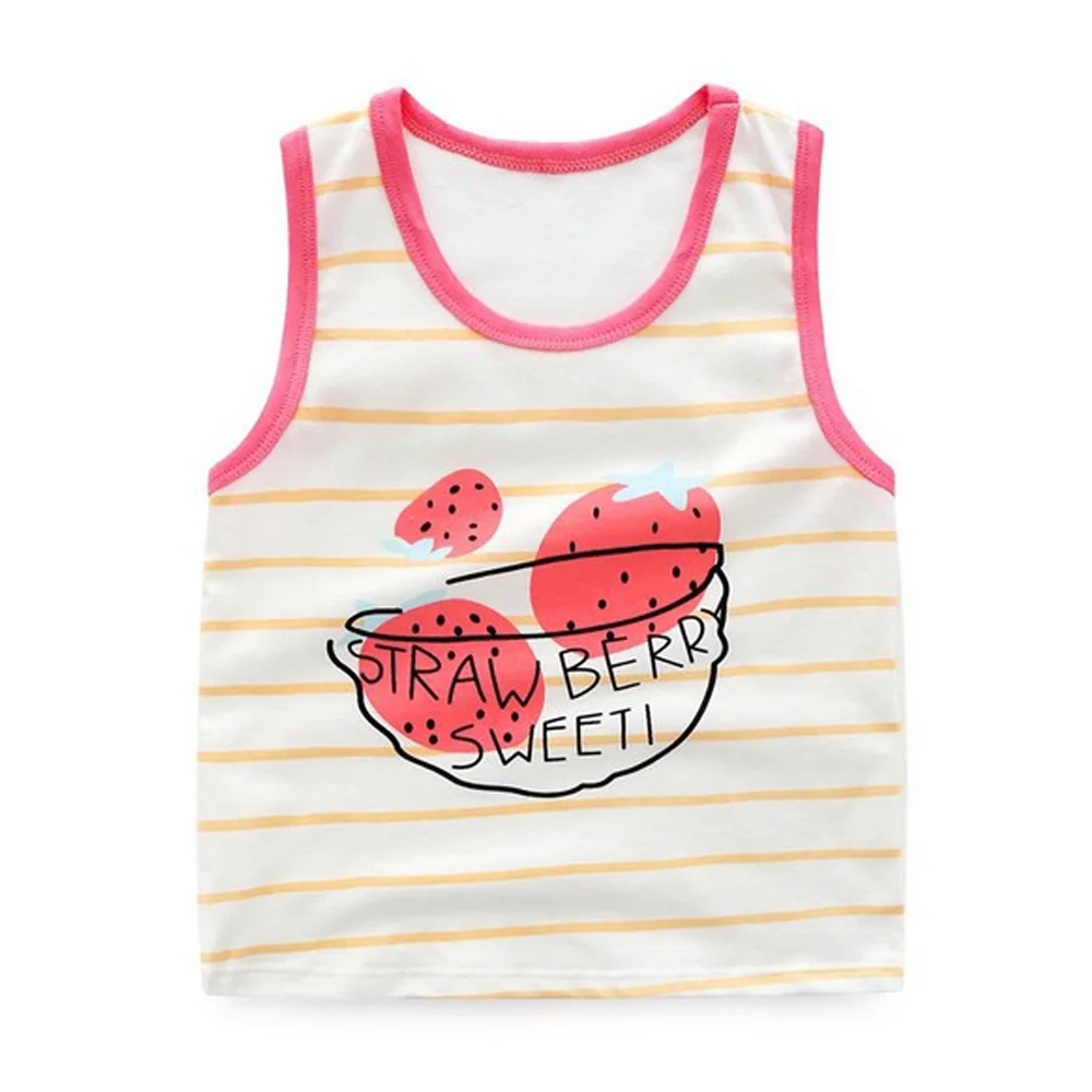 Для маленьких детей новый Повседневное шею Мода без рукавов Майки | Мать и