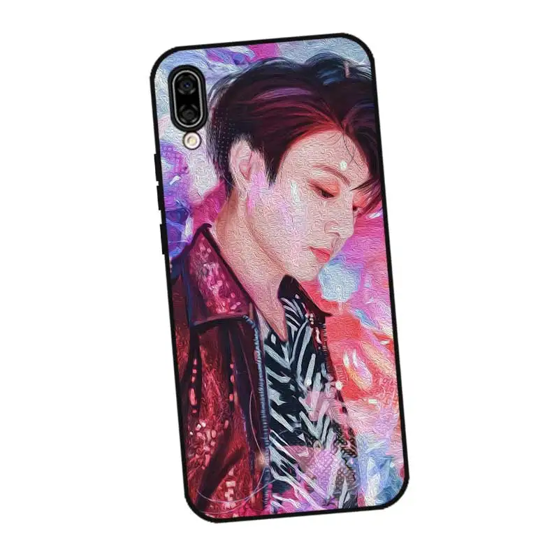 Черный силиконовый чехол с рисунком Taehyung N358 для huawei Honor 6A 6C 6X 7C 7X8 Lite Pro |