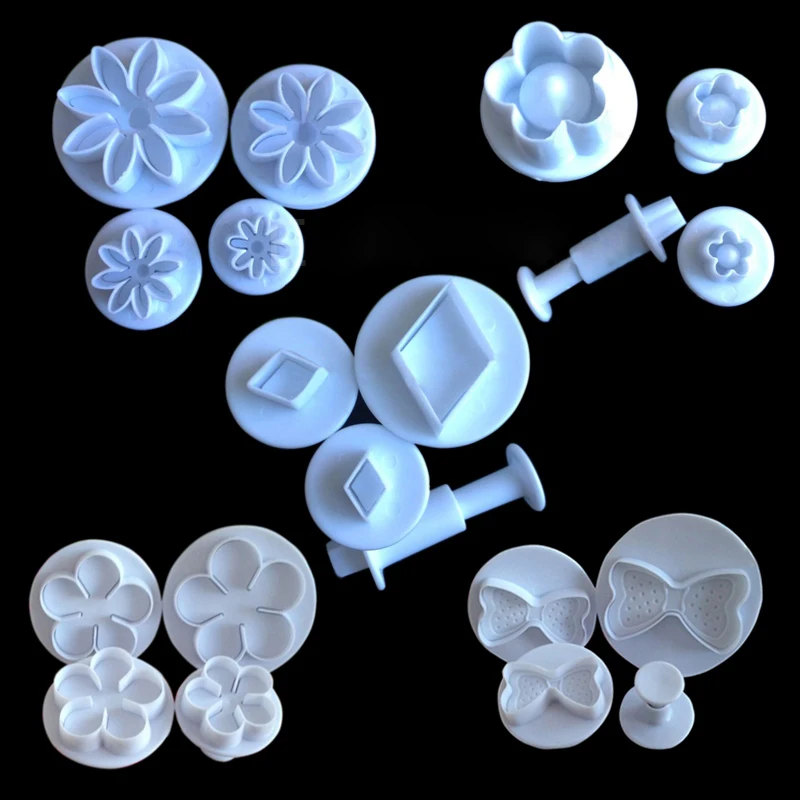 4 шт. Весенняя Пластиковая форма для сливы кухонная Сахарная паста формы выпечки