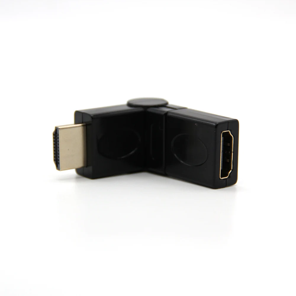 Переходник с HDMI штекер на гнездо переходник прямой угол вращения 180 градусов