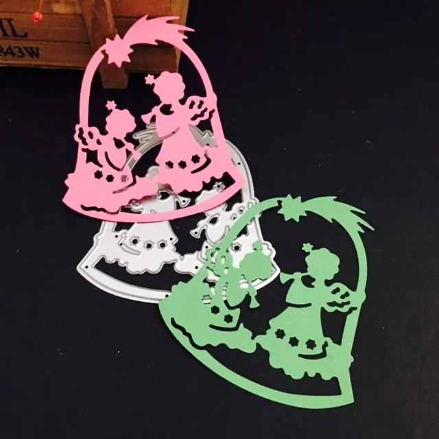 Угол колокольчики прорезной трафарет для окраски враг DIY Скрапбукинг альбом