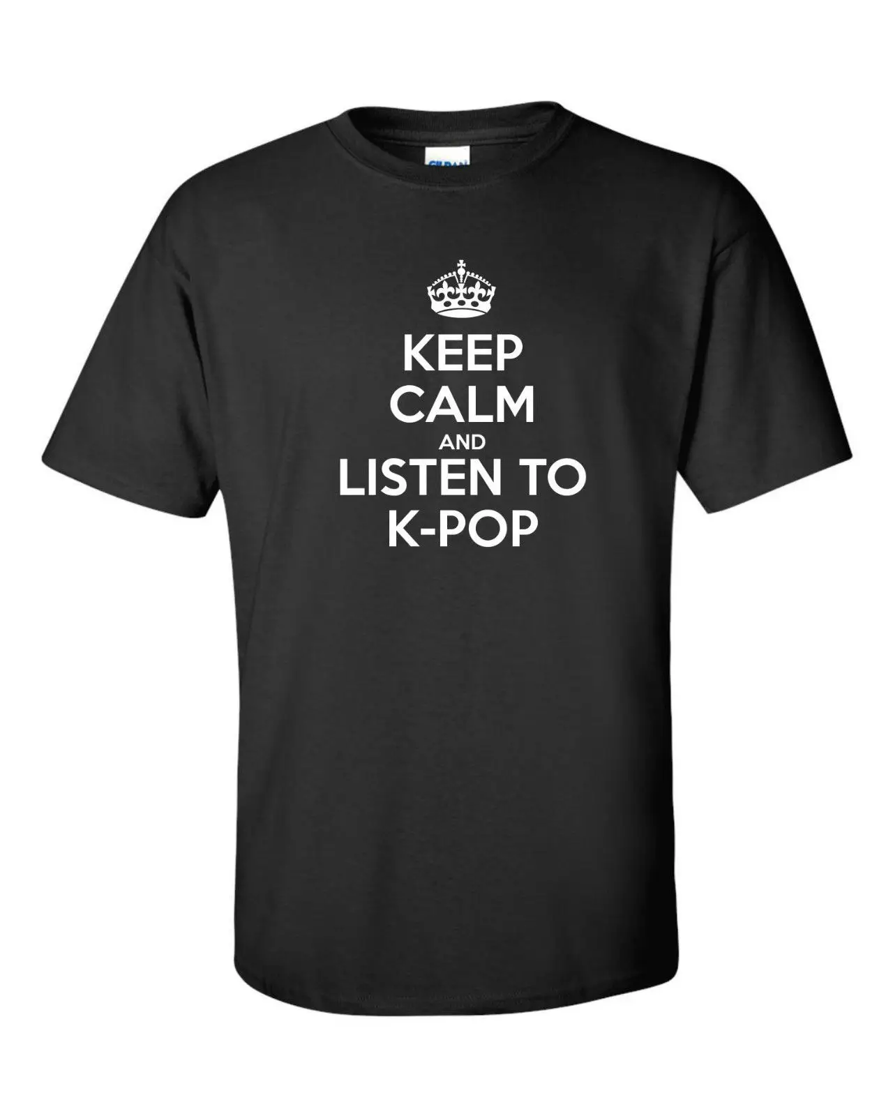 Сохраняйте спокойствие и слушайте funny смешные мужские футболки KPOP Корейская поп