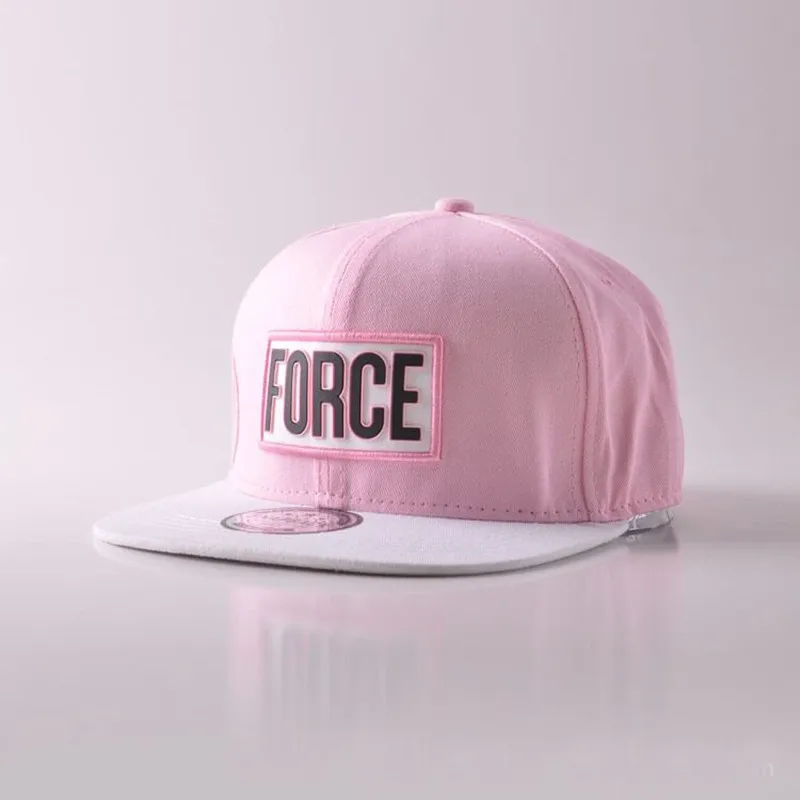 3 New Cotton Gorras Letter FORCE Snapback Hip Hop Hat Women\Men Basketball Cappelli Hip-Hop Rubber Swag Unisex Snapbacks best - Цвет: 3
