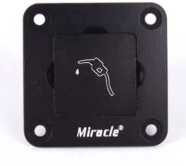 

High Quality Square CNC Aluminum Fuel Plug/Fuel Dot with Fuel Filling Nozzle-Black Color (with magnet inside)
