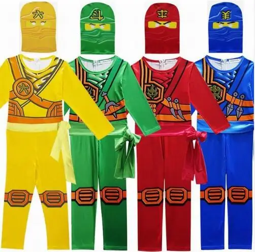 Комплекты детской одежды Ninjago костюмы для косплея на Хэллоуин мальчиков и