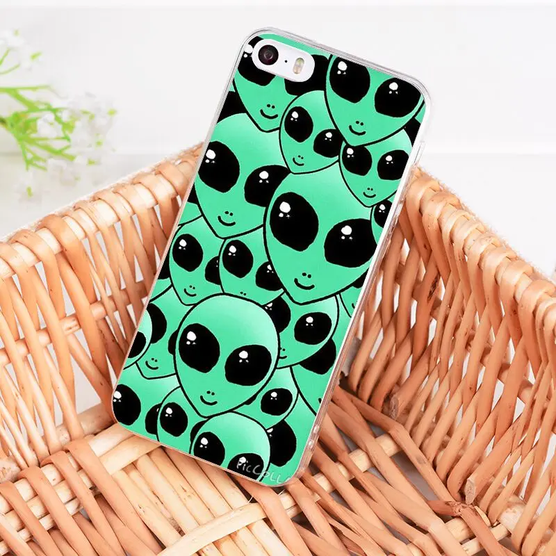 Yinuoda Aliens UFO Прозрачный чехол для телефона iPhone 8 7 6 6S Plus X 5 5S SE XR XS XSMAX11 11pro 11promax
