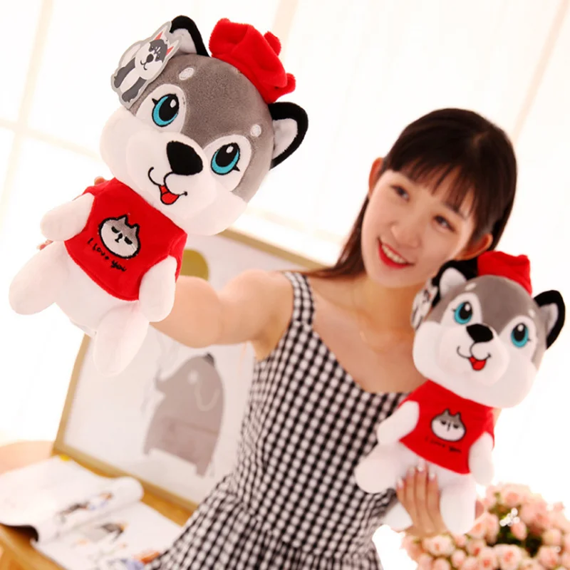 Dog kawaii plush toys cute stuffed animals with big eyes spongebob life size teddy bear dog valentine's day present | Игрушки и