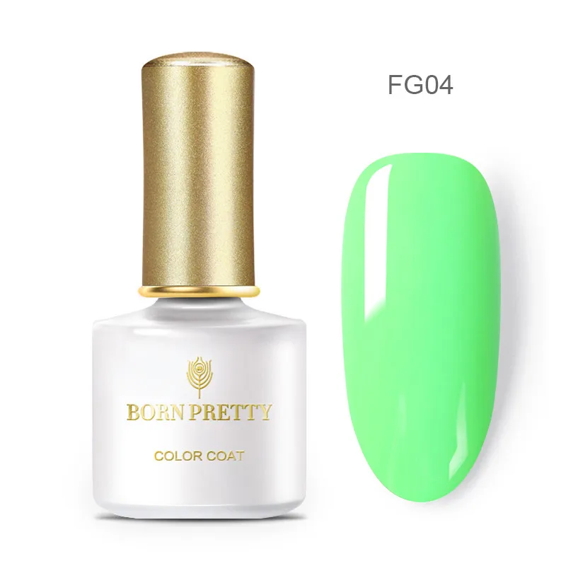 BP-FG04 Рожденный PRETTY 6 мл Летняя серия чехлов для неоновые, флюоресцентные гель для ногтей замочить от УФ-гель Лаки! полупостоянная био-Гели Soak Off ногтей гель лак для ногтей - Цвет: BP-FG04