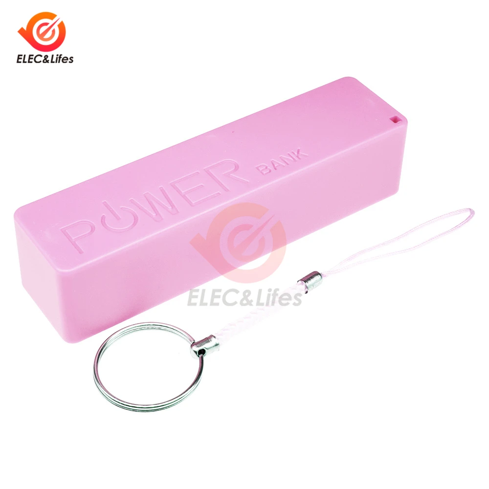 USB Мобильный Внешний Аккумулятор Чехол DIY Kit 18650 литиевая батарея зарядное устройство коробка портативный чехол для хранения черный/желтый/синий/зеленый/розовый/белый