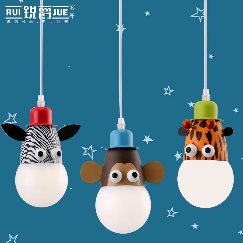 Креативная мультяшная одноголовая Светодиодная лампа Droplight для мальчиков и