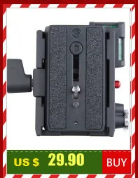 Штатив поворотный наклон головы с Quick Release зажим пластина совместимый для Manfrotto 234RC и 200PL Моноподы qs