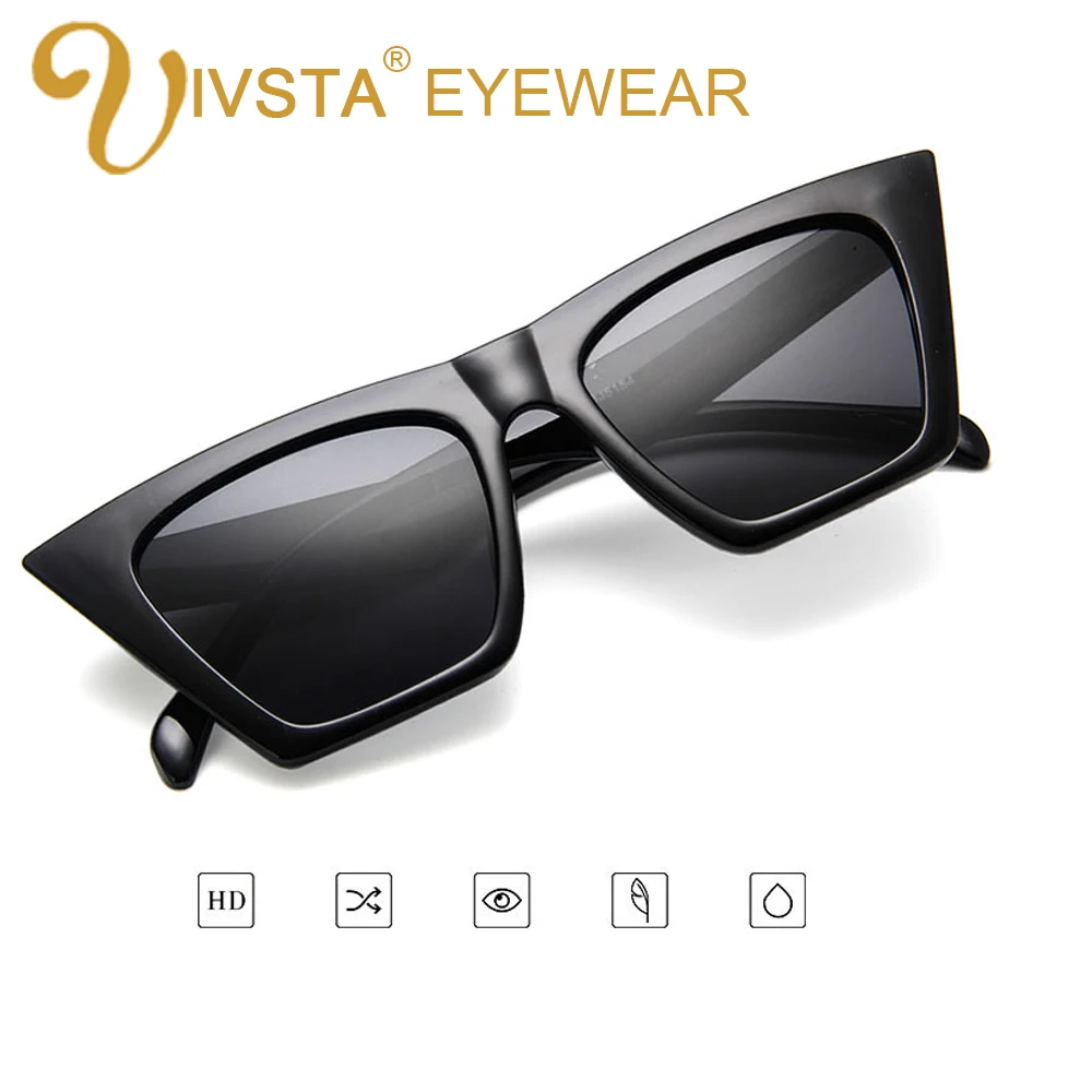 

IVSTA Cat eye Women Sunglasses Brand Designer Retro Sunglass Man Fashion Female Eyewear Oculos de sol UV400 Classic Sunglasses