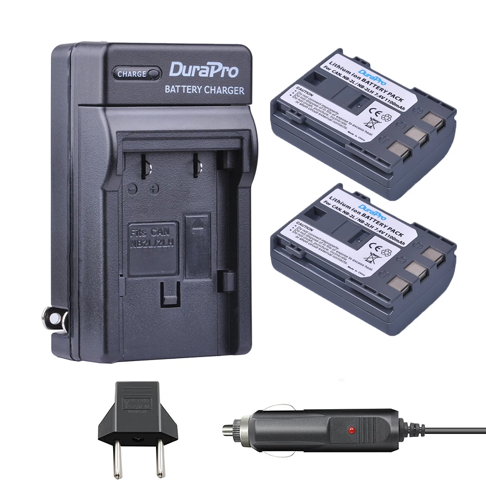 2 шт. аккумуляторные литий ионные батарейки 1100 мАч|nb 2l|canon car chargerchargers for camera |