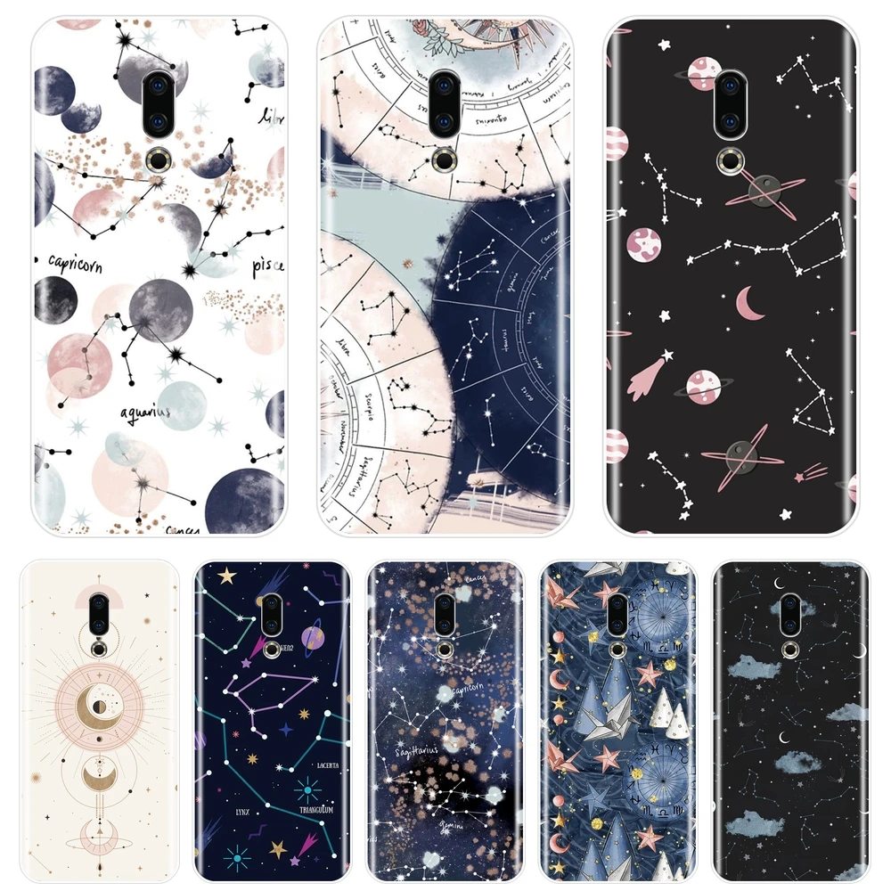 Чехол для Meizu 15 Lite 16 Plus 16th 16x мягкий силиконовый чехол накладка с рисунком звезд
