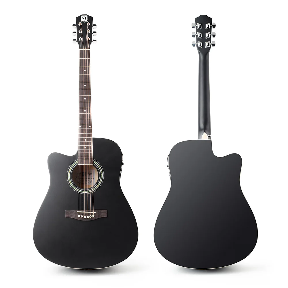 Акустическая электрическая гитара с левой рукой 41 дюймовая полноразмерная