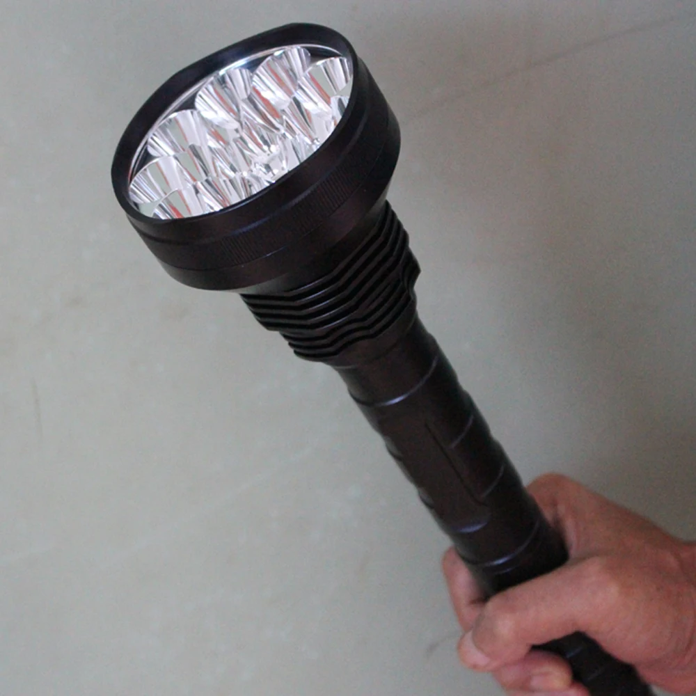 Barato Potente Linterna LED De 8000LM, 15 * T6, Superbrillante, Caza, Táctica, Iluminación, Lámpara, Batería 26650 Y Cargador