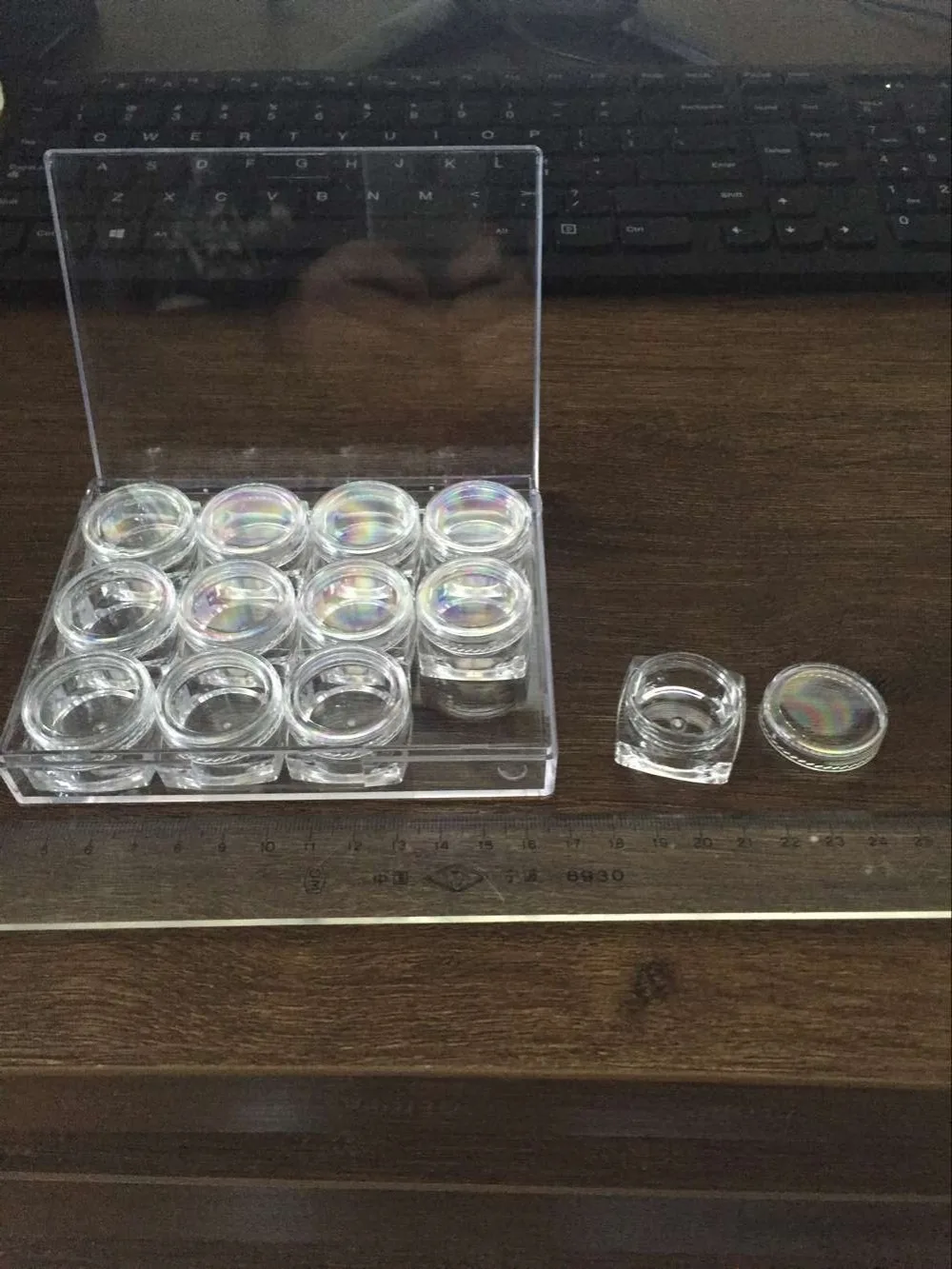 5g(12pcs/lbox) SQUARE PS Cream Jar Cosmetic Container Makeup Canister Sample Packaging 2000box/lot | Красота и здоровье