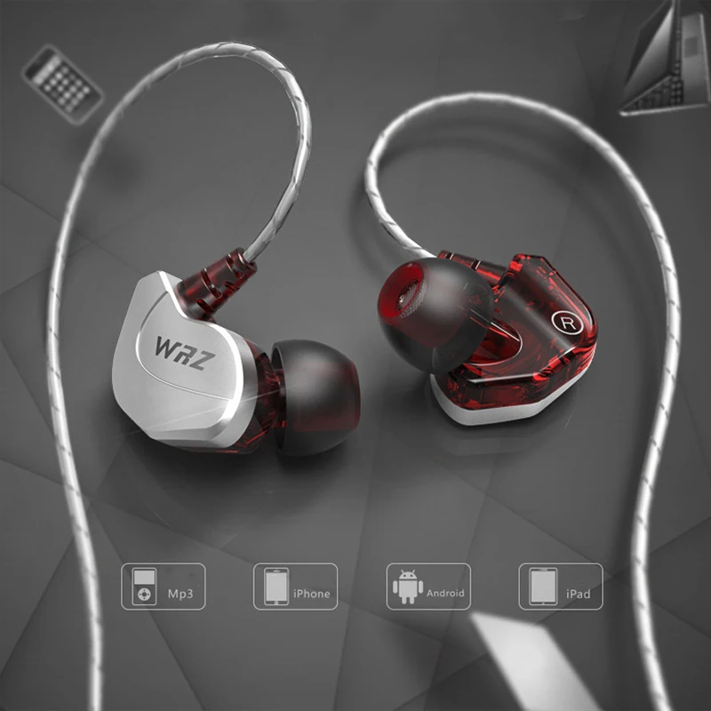WRZ модернизированные X6 наушники в ухо спортивные HIFI бас диджейские гарнитура 3 5
