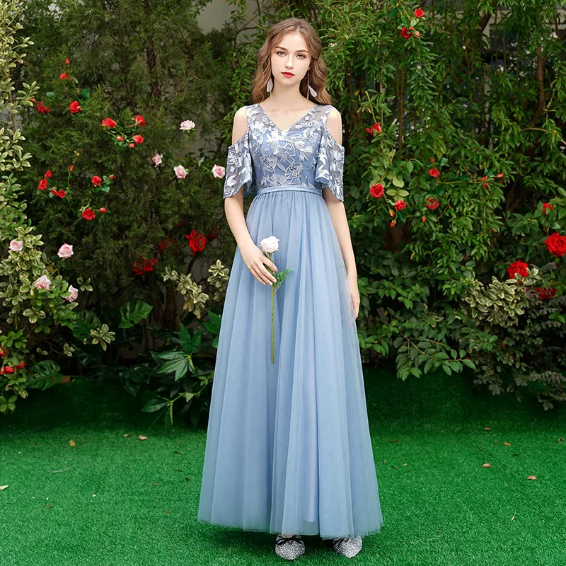 Красивое кружевное платье для подружки невесты длинное трапеция большого