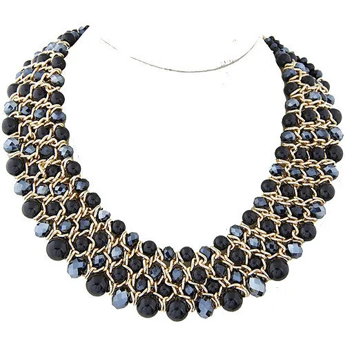 Популярное винтажное многоцветное жемчужное Шейное колье с подвеской на