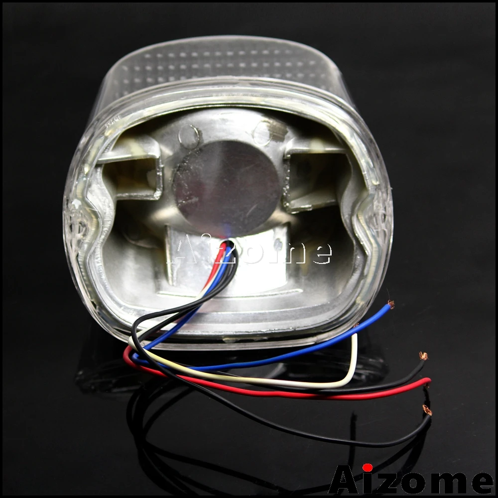 Прозрачный мотоцикл светодиодный фонарь светильник стоп лампы 12V одежда