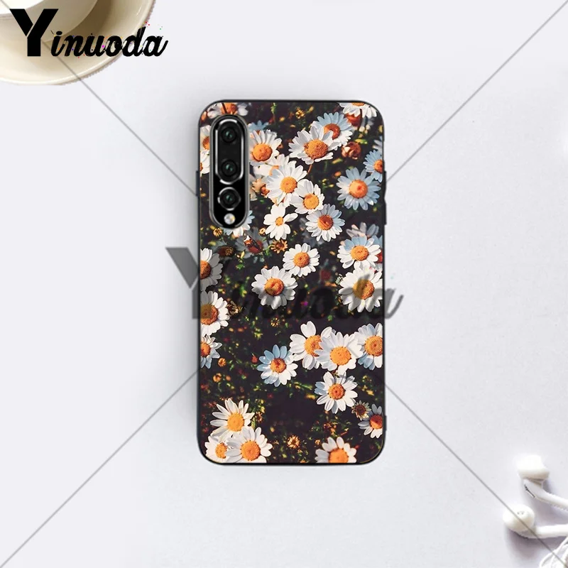 Чехол yinuoda для Huawei P20 Ромашки Цветочный милый узорный чехол P10 Plus Mate 9 Lite Honor 10 View