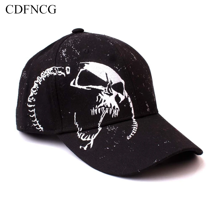CDF 2019 весна лето Snapback Поп хип хоп бейсболка с вышивкой Призрак Череп солнце папа