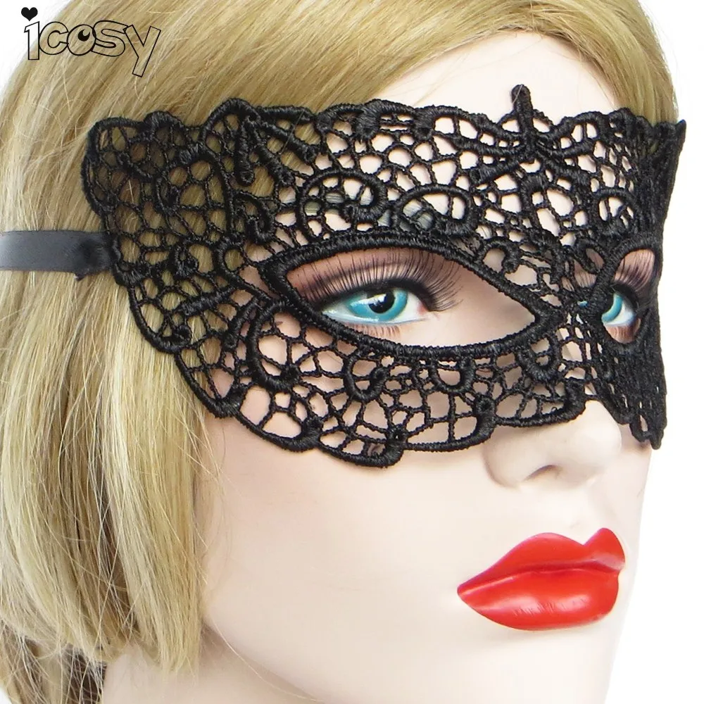1 шт. Черный Кружева Eye Mask Halloween Masquerade Венецианские Маски Необычные Платья Костюм
