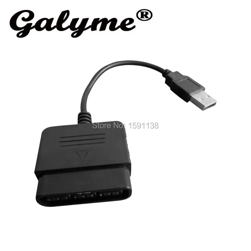 Новое поступление черный USB кабель конвертер для игрового контроллера PS2 PS3 ПК