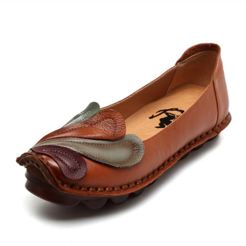 Новинка 2018 года женская обувь из натуральной кожи ручной работы в национальном