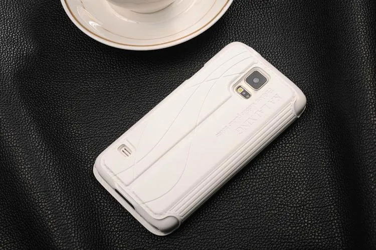 S5 Neo Роскошный кожаный чехол с окошком, откидная крышка для Samsung Galaxy S5 Neo G903F G903W G900F G910F G900H G900FD