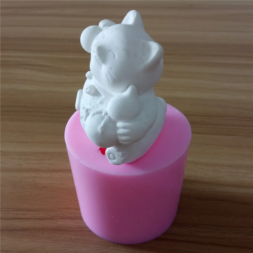 Силиконовая форма для мыла Fortune Cat формы свечей 3D поделок силиконовые прессформы |