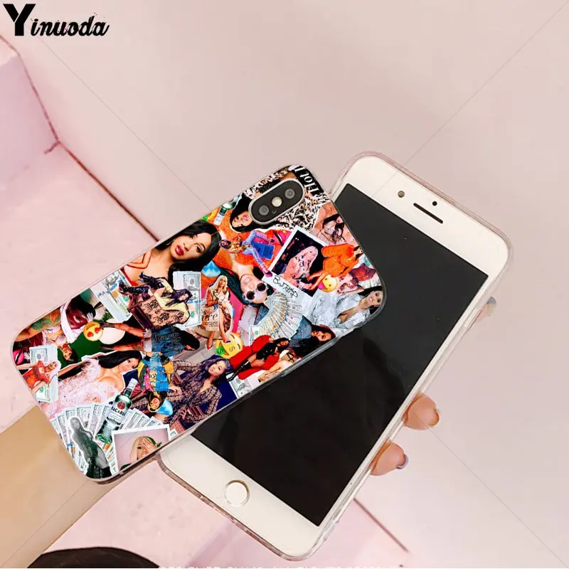 Умный чехол Yinuoda Cardi B Migos мягкий для Apple iPhone 8 7 6 6S Plus X XS MAX 5 5S SE XR|Чехлы-накладки| |