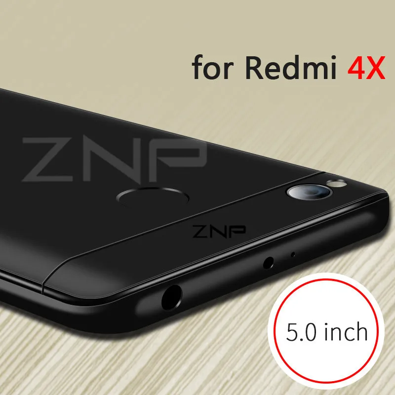 ZNP 360 градусов полный защитный чехол для Xiaomi Redmi Note 4X4 чехол со стеклом для Xiaomi Redmi 4X Note 4 чехол для телефона - Цвет: C