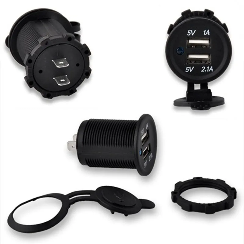 12V24V двойная USB розетка для автомобильного прикуривателя Автомобильный адаптер