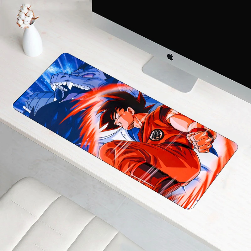 60x30 см аниме DRAGON BALL Z коврик для мыши XL Большой Противоскользящий с обработанным краем клавиатура со встроенной мышью коврик для ноутбука Настольный компьютер коврики для Кабинета