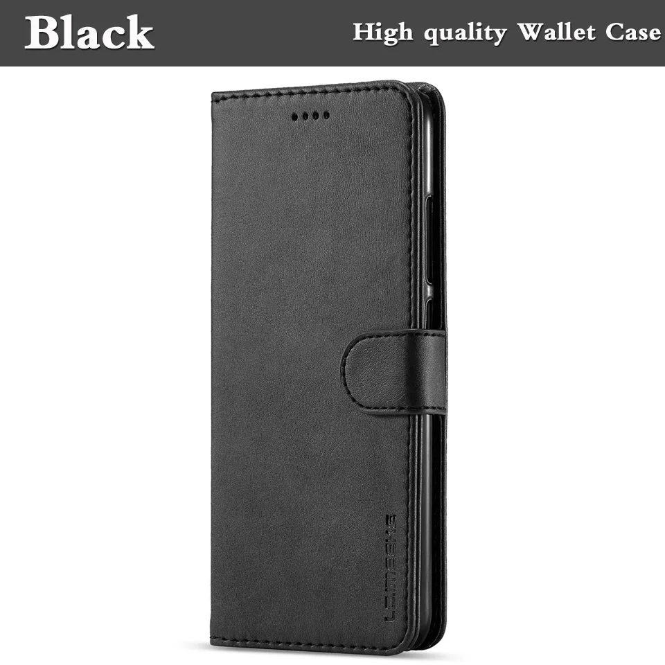 Black S6 S7 S8 S9 S10 чехол для samsung Galaxy S9 чехол кожаный бумажник чехол для телефона samsung S8 S9 S10 Plus кожаный чехол-портмоне с откидной крышкой S6 S7 край - Цвет: Black