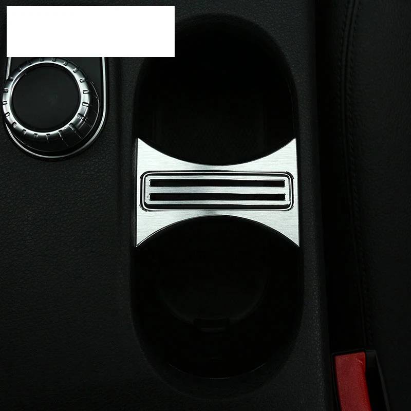 Aluminum Alloy Cup Holder Cover Trim For Mercedes Benz CLA 200 220 260 GLA A Class W176 C117 W117 Car Accessories