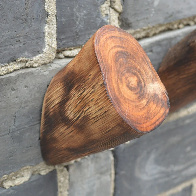 4 шт./компл. настенный крючок из натурального дерева для ванной кухни вешалка