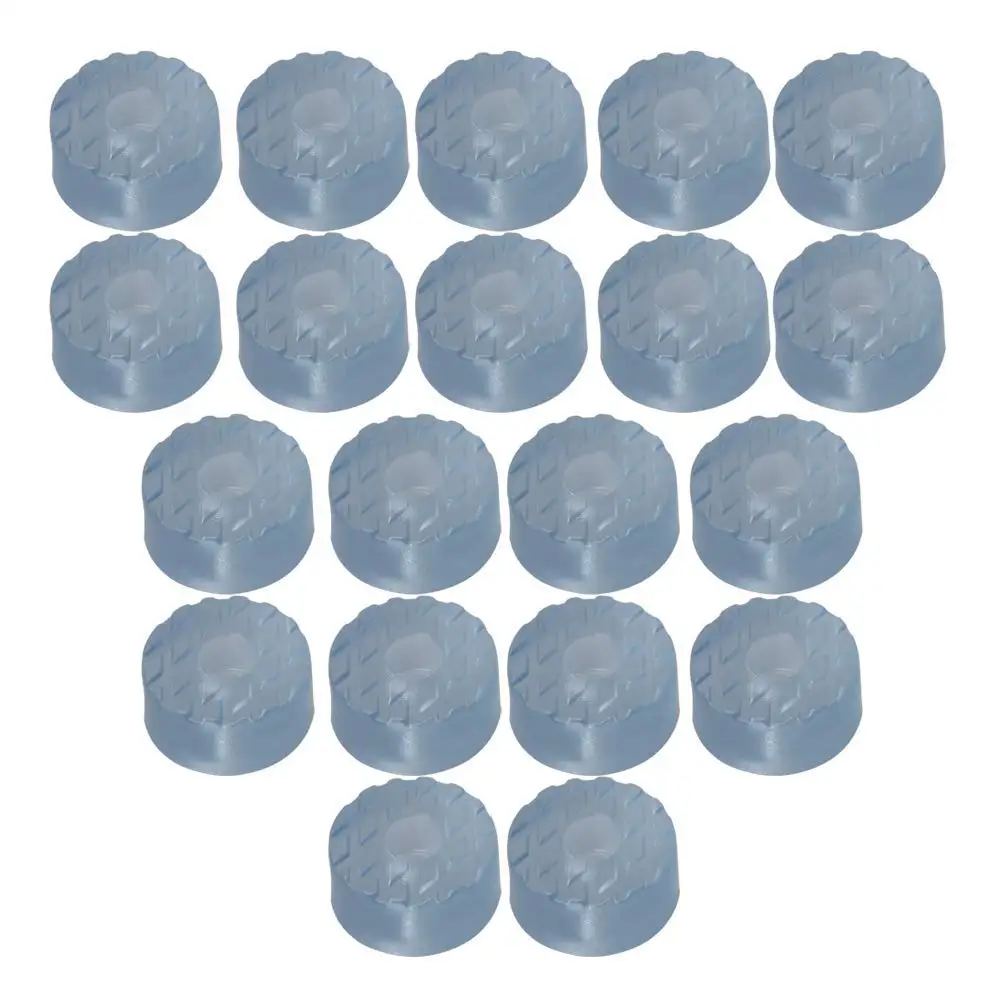 

Transparent Purple Round Rubber Cabinet Furniture Feet Bumpers Protector Pads Washer Protectors Pack of 20