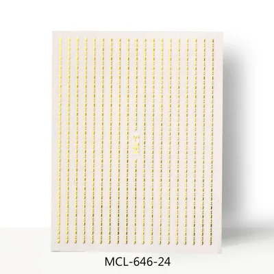 Мода MCL 1 лист лак для ногтей 3D наклейка для украшения ногтей Декор ногтей слайдер для ногтей Английский алфавит Снежинка Новинка - Цвет: 1 PCS - 24