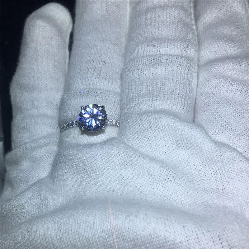 Кольцо из серебра 100% пробы с фианитами|wedding band ring|band ring925 sterling silver ring |