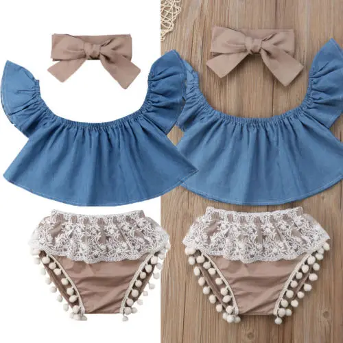 Комплект летней одежды из 3 предметов детская одежда для маленьких девочек