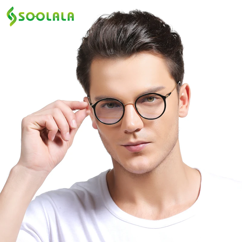 Оправа для очков чтения SOOLALA мужчин и женщин аксессуар в круглой оправе TR90|eye glasses
