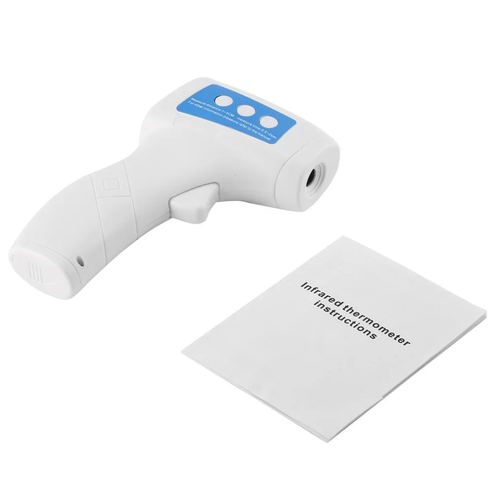 Non-Contact Digital IR Laser Infrared Thermometer LCD Display Body Temperature Meter Sensor Range 32 - 42.9 Deg.C Settable Alarm |