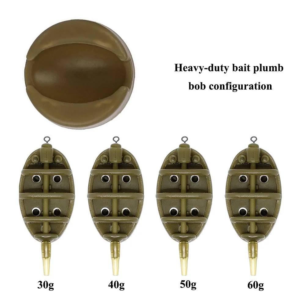 Для рыбалки на карпа, встроенный метод подачи 4 кормушки 15/20/25/35g 30/40/50/60 г рыболовные аксессуары для приманки, Новинка