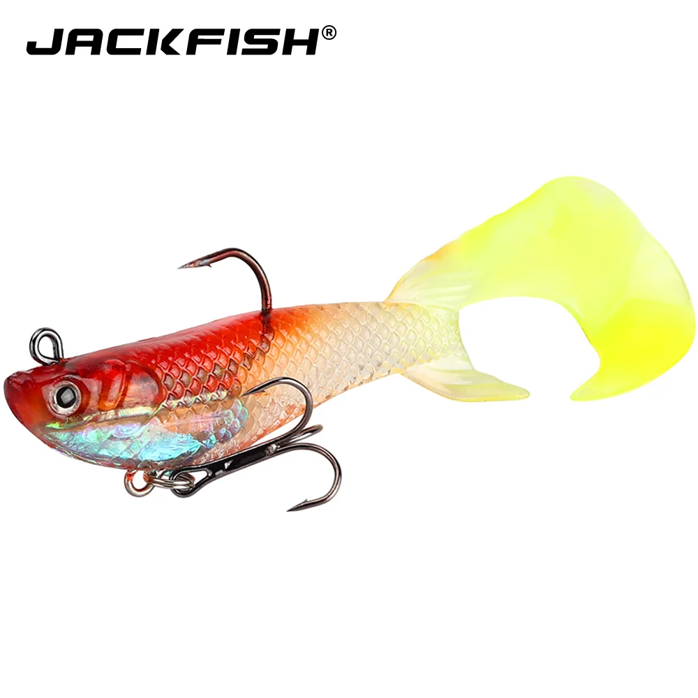 JACKFISH Мормышка мягкая рыболовная приманка 1 шт. светящаяся искусственная 9 7 см/13 г