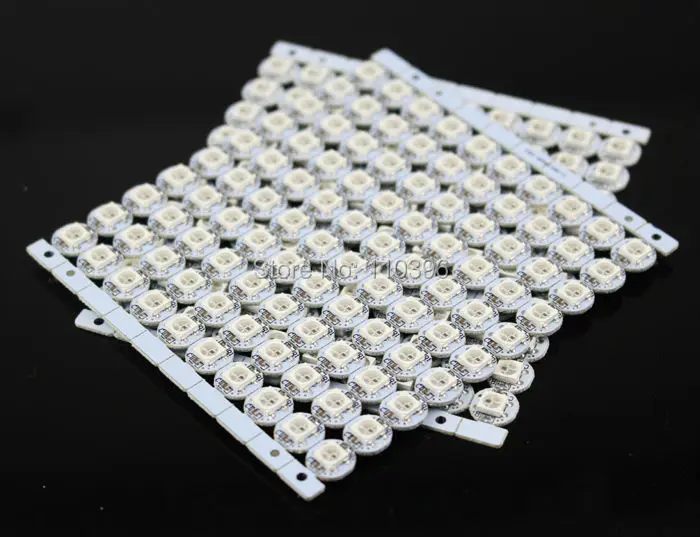 

mini board 10-100x ws2812b heatsink 5v individually addressable ws2812 pixel led with heasink ws2811 built-in 5050 rgb led