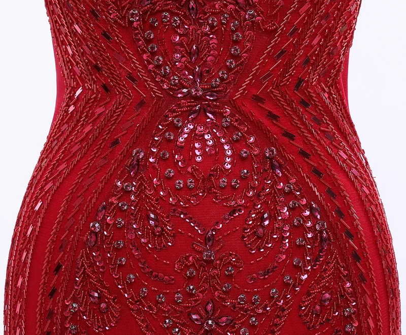 Женское вечернее платье до пола с блестками без рукавов|red evening|long red evening dressevening