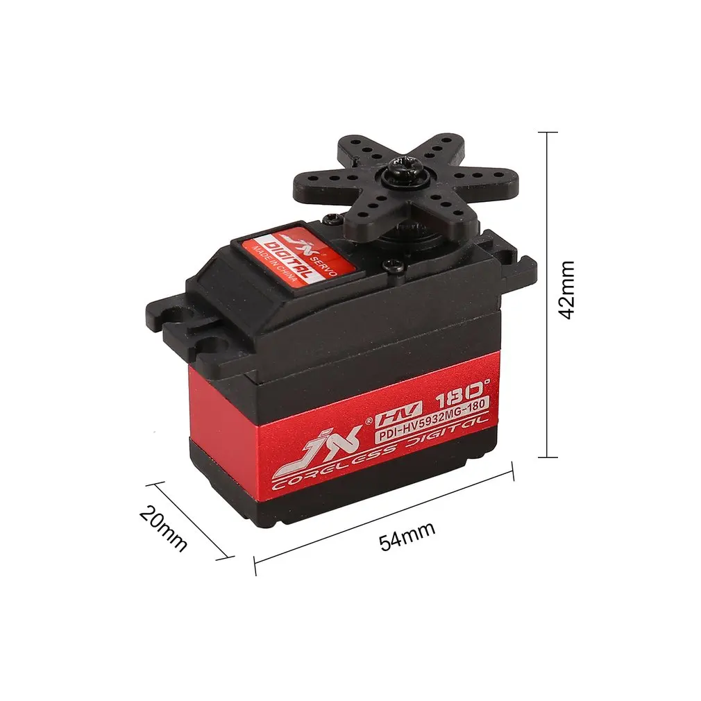 JX PDI HV5932MG 20 кг 180'Steering цифровой Металл шестерни Coreless Servo с высоким крутящим